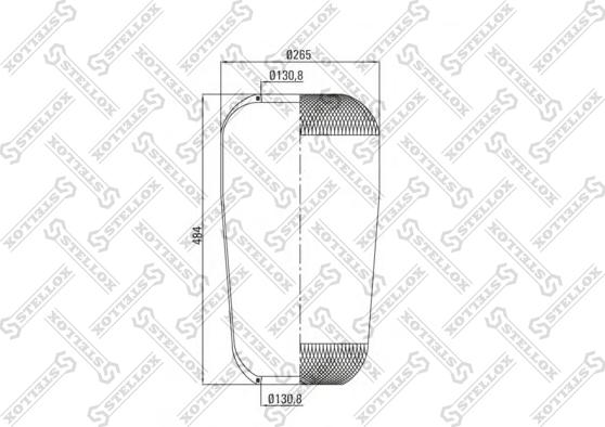 Stellox 90-07370-SX - Soffietto, Sospensione pneumatica autozon.pro