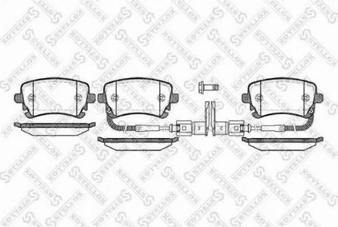 Stellox 908 002L-SX - Kit pastiglie freno, Freno a disco autozon.pro