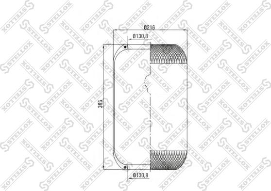 Stellox 90-36341-SX - Soffietto, Sospensione pneumatica autozon.pro