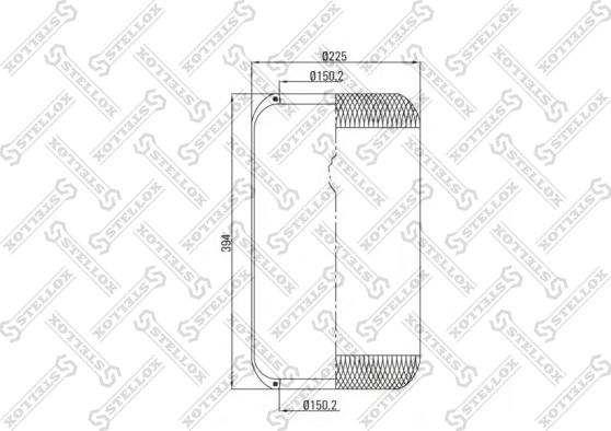 Stellox 90-36339-SX - Soffietto, Sospensione pneumatica autozon.pro