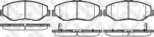 Stellox 910 000B-SX - Kit pastiglie freno, Freno a disco autozon.pro