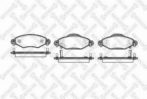 Stellox 989 002L-SX - Kit pastiglie freno, Freno a disco autozon.pro