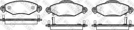 Stellox 989 002-SX - Kit pastiglie freno, Freno a disco autozon.pro