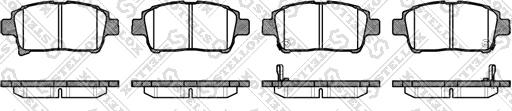 Stellox 982 002-SX - Kit pastiglie freno, Freno a disco autozon.pro