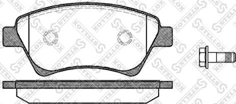 Stellox 987 000BL-SX - Kit pastiglie freno, Freno a disco autozon.pro