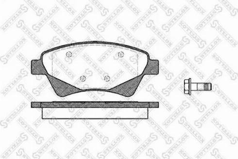 Stellox 987 020L-SX - Kit pastiglie freno, Freno a disco autozon.pro