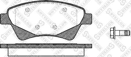 Stellox 987 020-SX - Kit pastiglie freno, Freno a disco autozon.pro