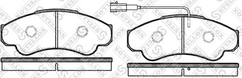 Stellox 970 001BL-SX - Kit pastiglie freno, Freno a disco autozon.pro