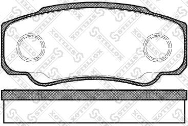 Stellox 972 000-SX - Kit pastiglie freno, Freno a disco autozon.pro