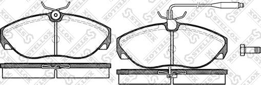 Stellox 497 002B-SX - Kit pastiglie freno, Freno a disco autozon.pro