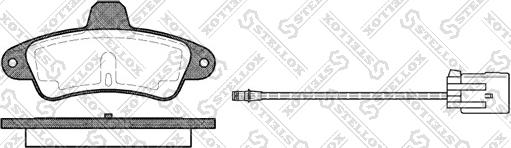 Stellox 444 002-SX - Kit pastiglie freno, Freno a disco autozon.pro