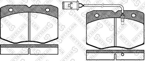 Stellox 446 002-SX - Kit pastiglie freno, Freno a disco autozon.pro