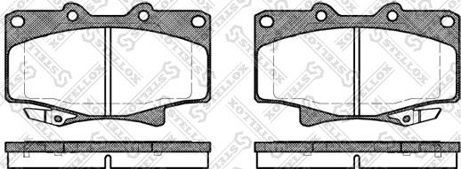 Stellox 440 004-SX - Kit pastiglie freno, Freno a disco autozon.pro