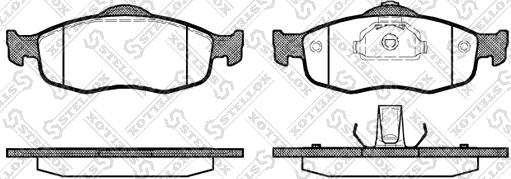 Stellox 443 000-SX - Kit pastiglie freno, Freno a disco autozon.pro