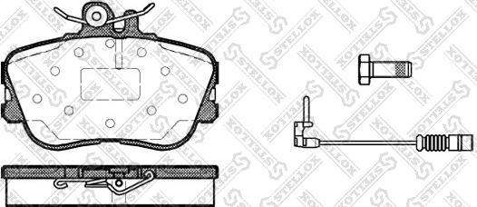 Stellox 456 002B-SX - Kit pastiglie freno, Freno a disco autozon.pro