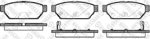 Stellox 451 002B-SX - Kit pastiglie freno, Freno a disco autozon.pro