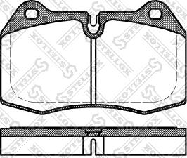 Stellox 452 000-SX - Kit pastiglie freno, Freno a disco autozon.pro