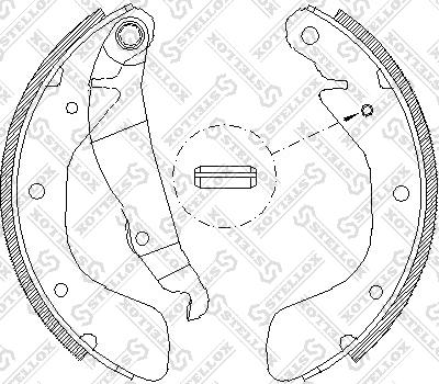 Stellox 409 100-SX - Kit ganasce freno autozon.pro