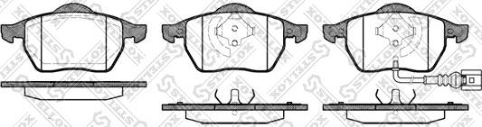 Stellox 401 041L-SX - Kit pastiglie freno, Freno a disco autozon.pro