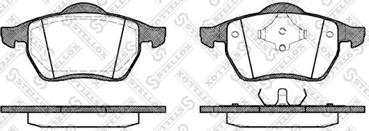 Stellox 401 000B-SX - Kit pastiglie freno, Freno a disco autozon.pro