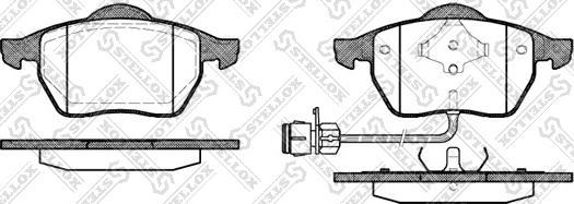 Stellox 401 002B-SX - Kit pastiglie freno, Freno a disco autozon.pro