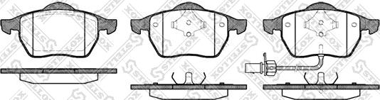 Stellox 401 011B-SX - Kit pastiglie freno, Freno a disco autozon.pro