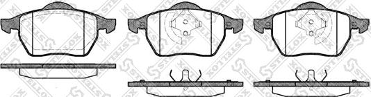 Stellox 401 020B-SX - Kit pastiglie freno, Freno a disco autozon.pro