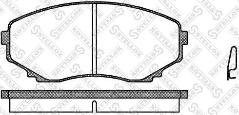 Stellox 408 000-SX - Kit pastiglie freno, Freno a disco autozon.pro