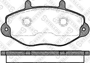 Stellox 403 000B-SX - Kit pastiglie freno, Freno a disco autozon.pro