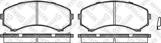 Stellox 407 000L-SX - Kit pastiglie freno, Freno a disco autozon.pro