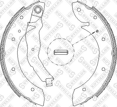 Stellox 407 100-SX - Kit ganasce freno autozon.pro