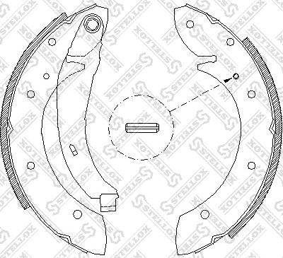 Stellox 407 102-SX - Kit ganasce freno autozon.pro