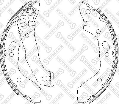 Stellox 412 100-SX - Kit ganasce freno autozon.pro