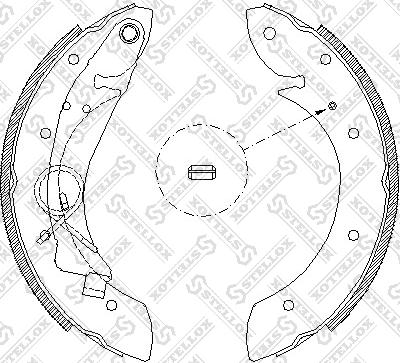 Stellox 430 100-SX - Kit ganasce freno autozon.pro