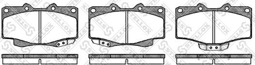 Stellox 437 001B-SX - Kit pastiglie freno, Freno a disco autozon.pro