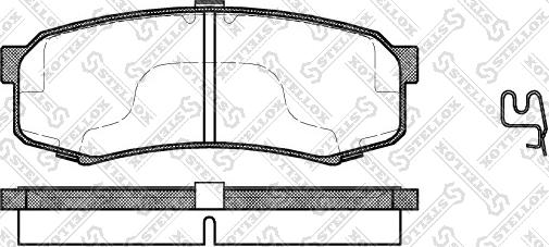 Stellox 424 004B-SX - Kit pastiglie freno, Freno a disco autozon.pro