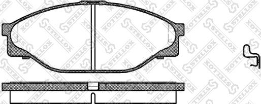 Stellox 423 020-SX - Kit pastiglie freno, Freno a disco autozon.pro