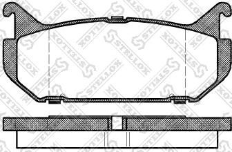 Stellox 427 000-SX - Kit pastiglie freno, Freno a disco autozon.pro