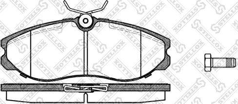 Stellox 473 000B-SX - Kit pastiglie freno, Freno a disco autozon.pro