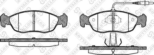 Stellox 472 002B-SX - Kit pastiglie freno, Freno a disco autozon.pro