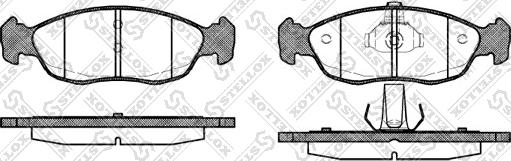 Stellox 472 010B-SX - Kit pastiglie freno, Freno a disco autozon.pro