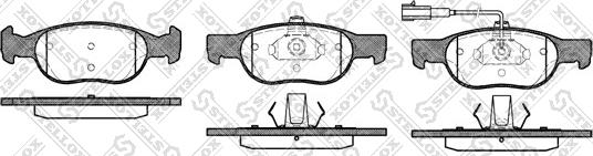 Stellox 599 031B-SX - Kit pastiglie freno, Freno a disco autozon.pro