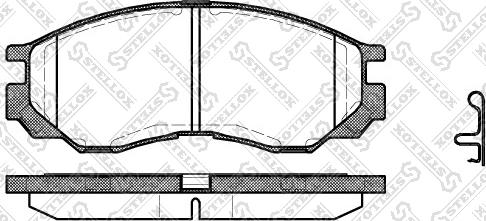 Stellox 594 000-SX - Kit pastiglie freno, Freno a disco autozon.pro