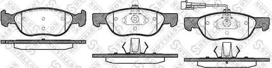 Stellox 598 011B-SX - Kit pastiglie freno, Freno a disco autozon.pro