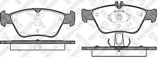 Stellox 597 000B-SX - Kit pastiglie freno, Freno a disco autozon.pro