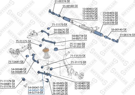 Stellox 54-04547-SX - Braccio oscillante, Sospensione ruota autozon.pro