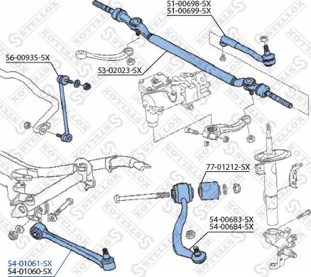 Stellox 54-01061-SX - Braccio oscillante, Sospensione ruota autozon.pro