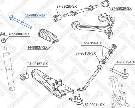 Stellox 55-98053-SX - Giunto assiale, Asta trasversale autozon.pro