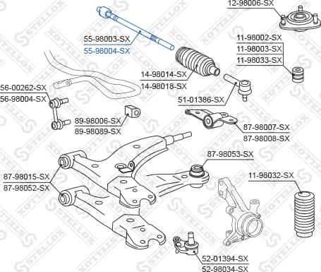 Stellox 55-98004-SX - Giunto assiale, Asta trasversale autozon.pro