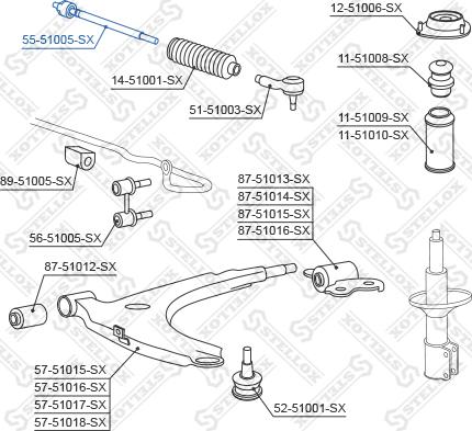 Stellox 55-51005-SX - Giunto assiale, Asta trasversale autozon.pro